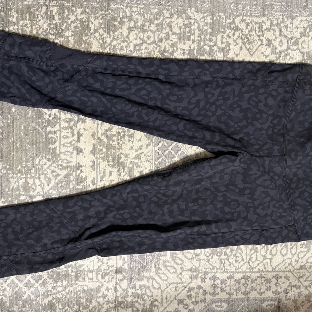 lululemon athletica Black Patterned Leggings